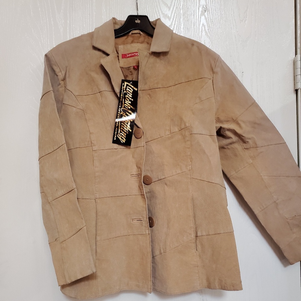 Jennifer J Suede Jacket